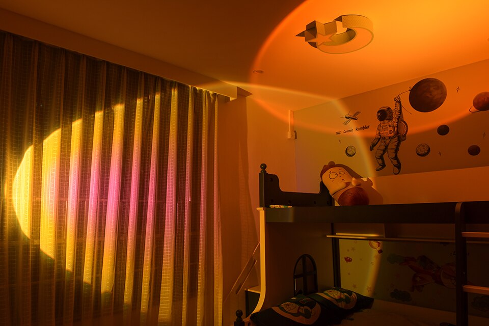 Modern Sunset Lamp Indoor Lighting Floor Lamp Living Room Bedroom Decor Atmosphere Floor Lights Colorful LED Stand lamp For Home