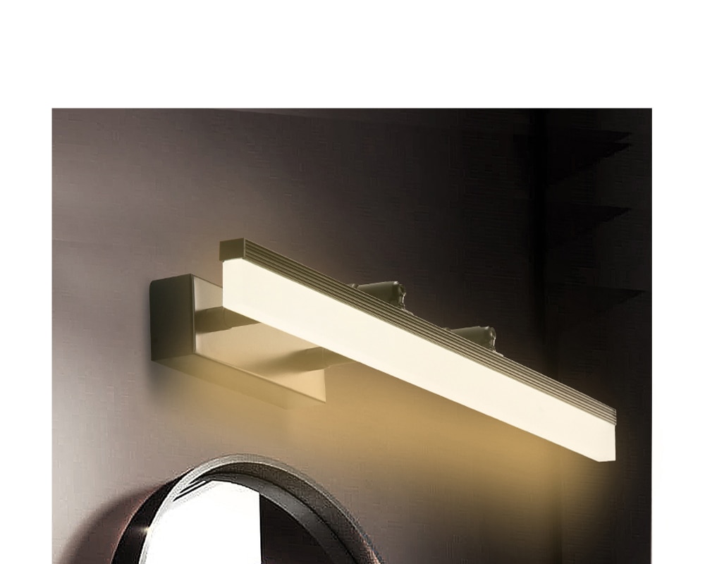 LUCKYLED Led Wall Lamp Bathroom Light 40cm 50cm 60cm AC 85-265V Mirror Lighting Vanity Light 3 Color Dimmable Sconce Wall Light