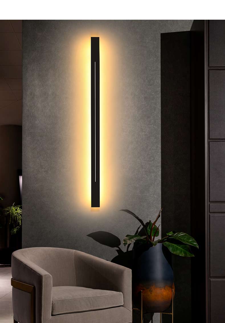 Nordic Led Lamp Home Decoration Wall Mirror Light Lighting Fixture Bathroom Bedroom Modern Wall Sconce Gold Black Metal Acrylic