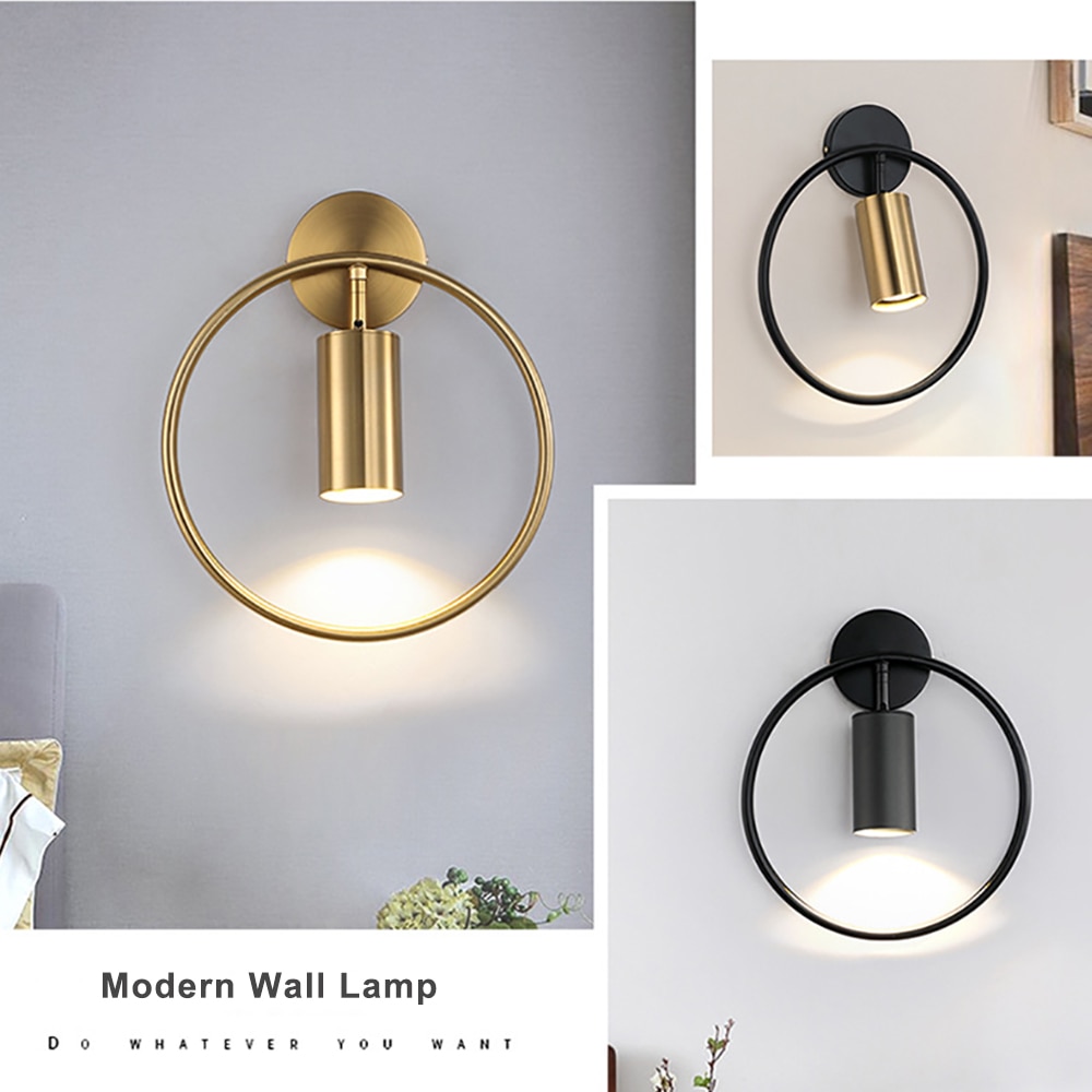 Post Modern LED Luxury Wall Lamp 5W GU10 AC95-260V Ling Room Bedroom Bedside Wall Fixtures Lighting Indoor