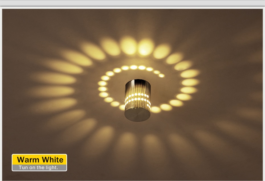Lights-Lighting Wall Lamp Led Wall Sconce Light Fixture 3W AC110V 220V RGB Corridor Light For Party KTV Bar Home Decoration