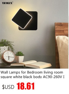 LED Wall Lamp For Bathroom Bedroom Wall Sconce White Indoor Lighting Lamp AC100-265V LED Wall Light Indoor Lighting