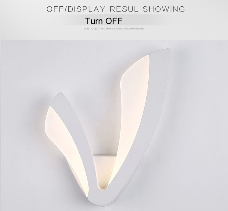 LED Wall Lamp For Bathroom Bedroom Wall Sconce White Indoor Lighting Lamp AC100-265V LED Wall Light Indoor Lighting