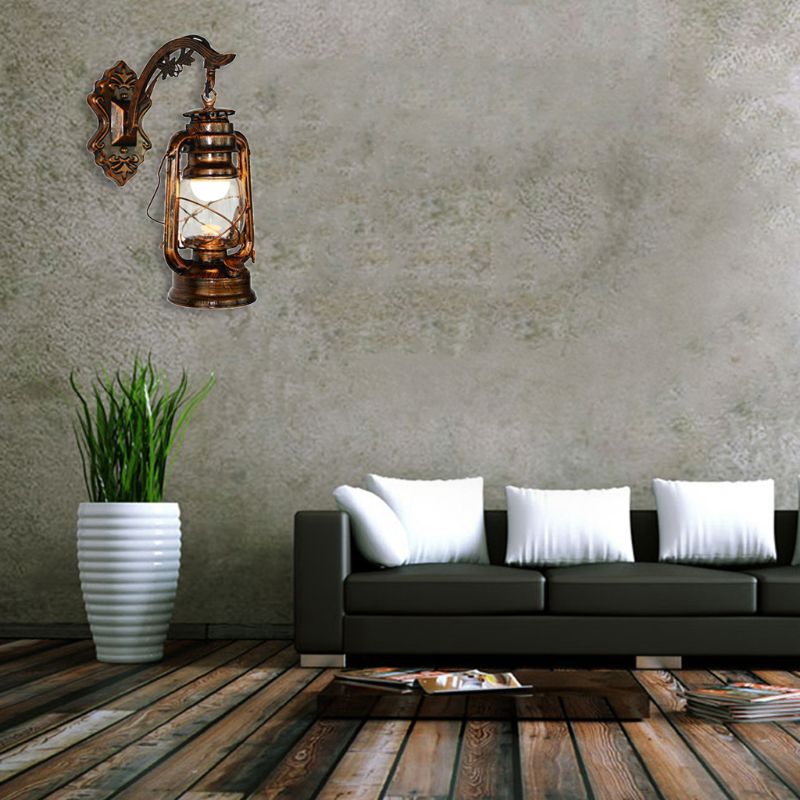 Vintage LED Wall Lamp Retro Kerosene Wall Light European Antique Style Luminaire AXYC