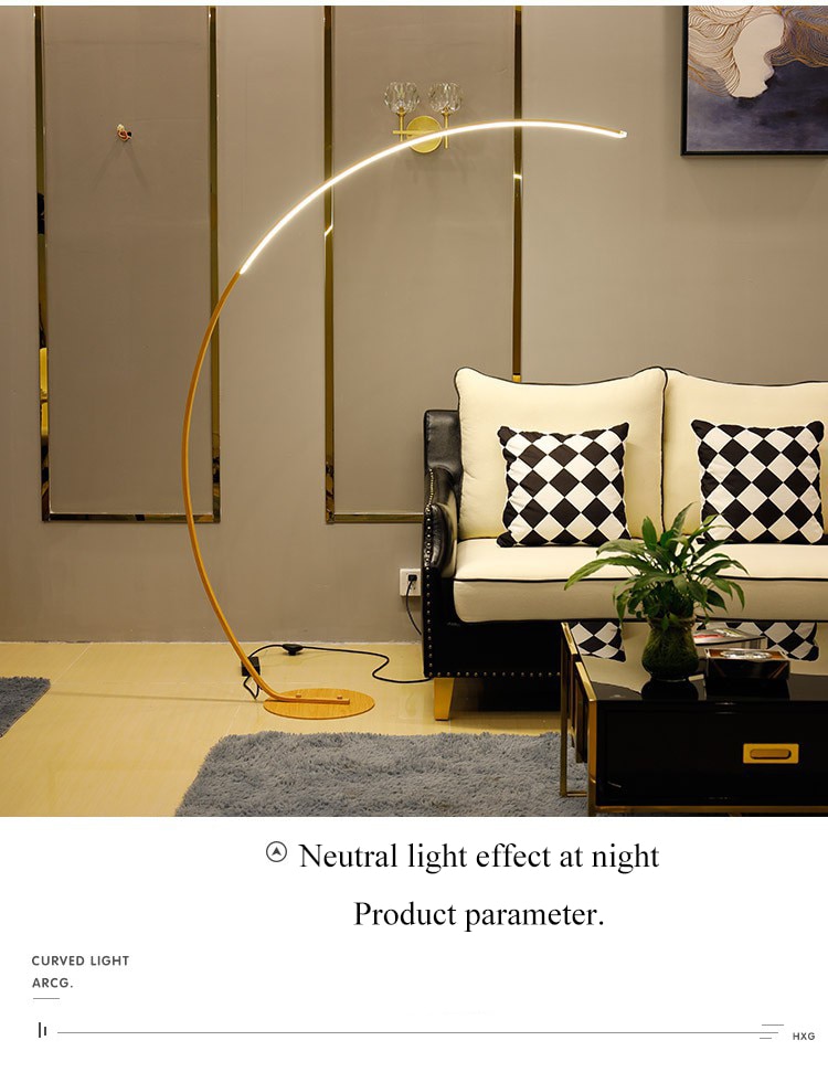 C Shade Floor Lamp Dimmable APP Control Colorful Black White Corner Floor Lamp Bedroom Decor Living Room Lamp Stand Lighting