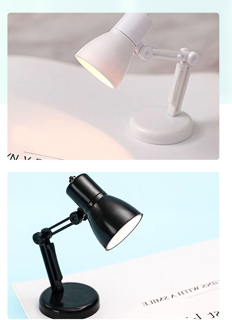 New Exotic Creative Small Book Lamp Bedroom Small Night Lamp Mini Book Clip Lamp Warm Light Eye Protection Table Lamp