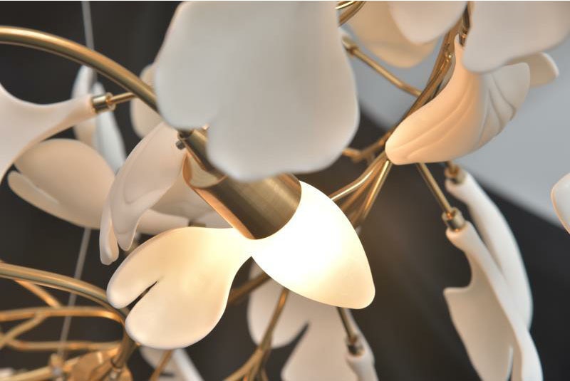 Modern Branches Chandeliers Light With Porcelain Leaves Interior Home Decor Luxury Chandelier Lighting Suspension hanging lamp