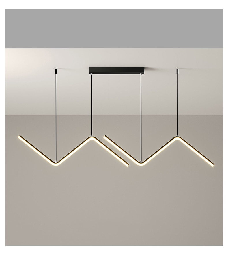 Modern Led Hanging Chandelier For Kitchen Dining Room Minimalist Design Suspension Pendant Lamp Table Home Decor Light Fixture