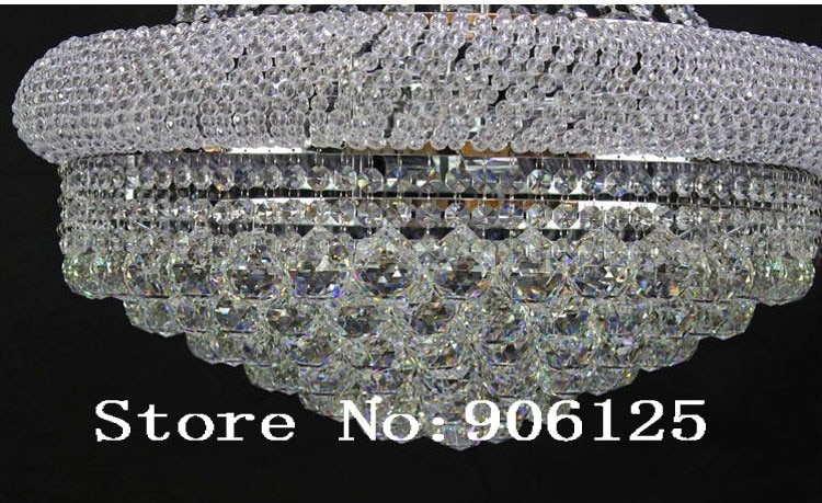 Phube Lighting French Empire Gold Crystal Chandelier Chrome Chandeliers Lighting Modern Chandeliers Light +Free shipping!