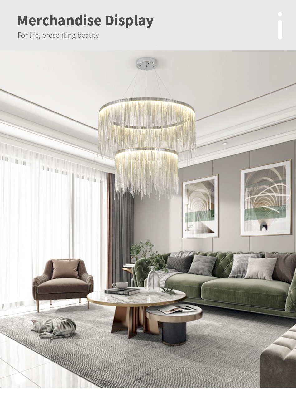 NEW Modern Chandelier Lighting Loft Lights for Living room Bedroom Lamp Aluminum LED Chandeliers Indoor Lighting Lustre HD32235
