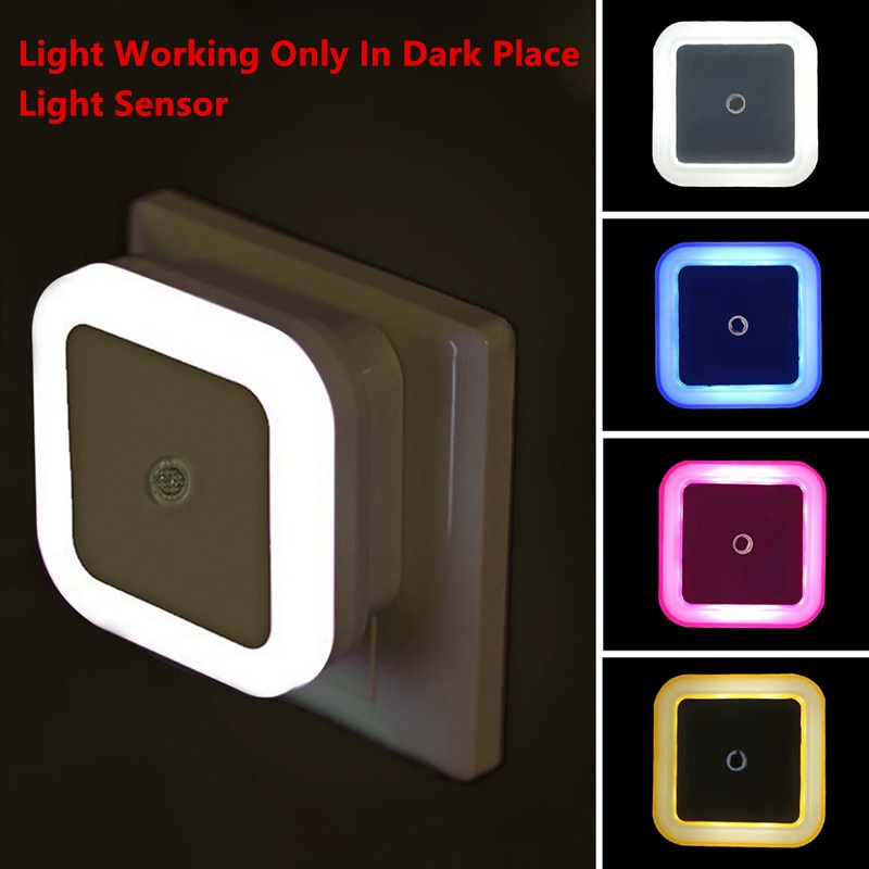 Wireless LED Night Light Sensor Lighting Mini EU US Plug Night light Lamp For Children Kids Living Room Bedroom Lights Lighting