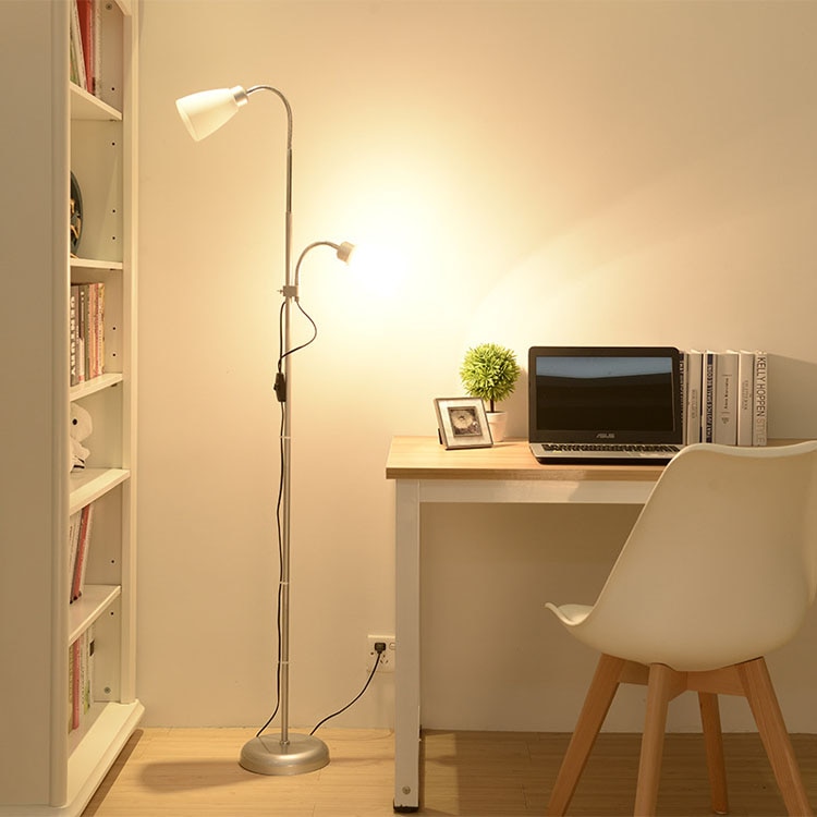 Modern European Style Floor Lamp Bedroom Living Room zi mu deng LED Vertical Type Lamp Minimalist Eye Protection Floor Lamp