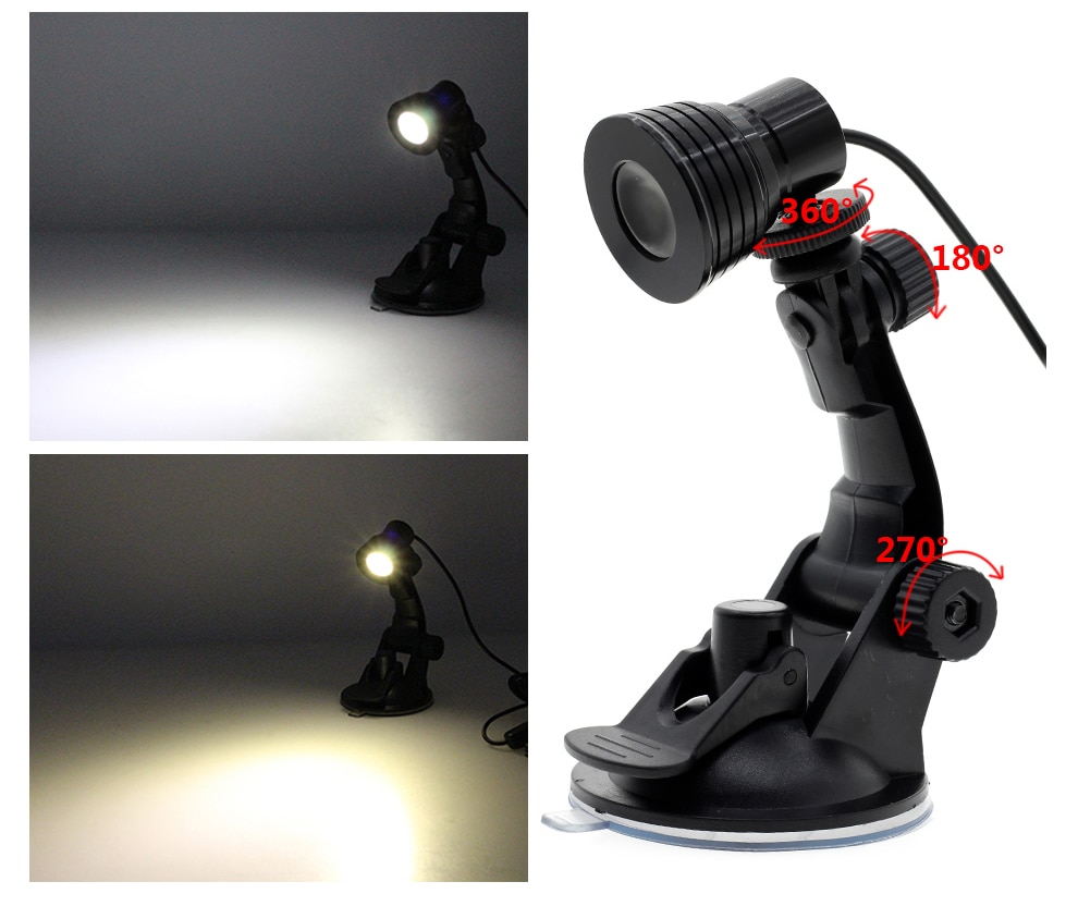 LED Desk Lamp with Clip 1W Flexible LED Reading Book Lamp USB Power Supply LED Night lights