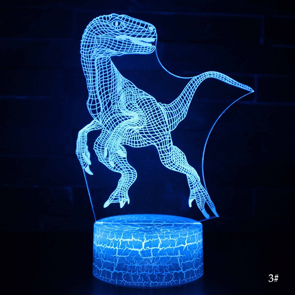 Desktop Bedside 3D LED Night Light Dinosaur series Gift Desktop Decoration Remote & Touch Control  Kids LED Table Desk Lamp  D30