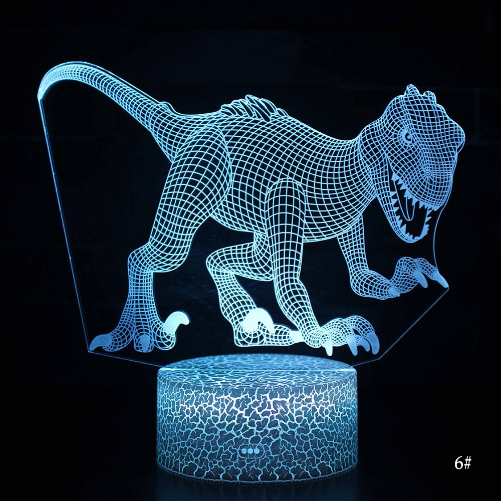 Desktop Bedside 3D LED Night Light Dinosaur series Gift Desktop Decoration Remote & Touch Control  Kids LED Table Desk Lamp  D30