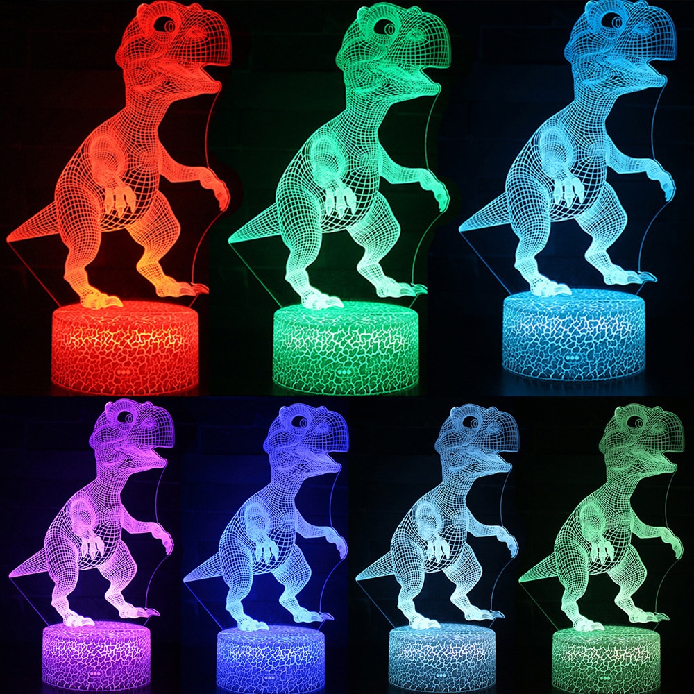 Desktop Bedside 3D LED Night Light Dinosaur series Gift Desktop Decoration Remote & Touch Control  Kids LED Table Desk Lamp  D30