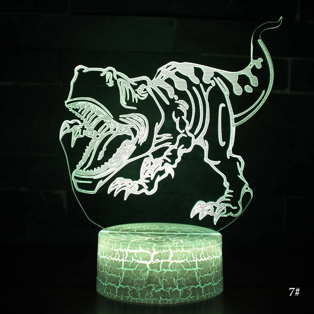 Desktop Bedside 3D LED Night Light Dinosaur series Gift Desktop Decoration Remote & Touch Control  Kids LED Table Desk Lamp  D30