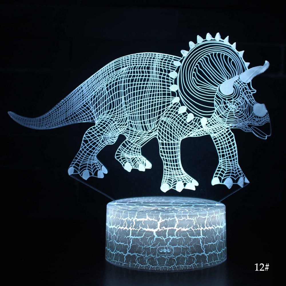 Desktop Bedside 3D LED Night Light Dinosaur series Gift Desktop Decoration Remote & Touch Control  Kids LED Table Desk Lamp  D30