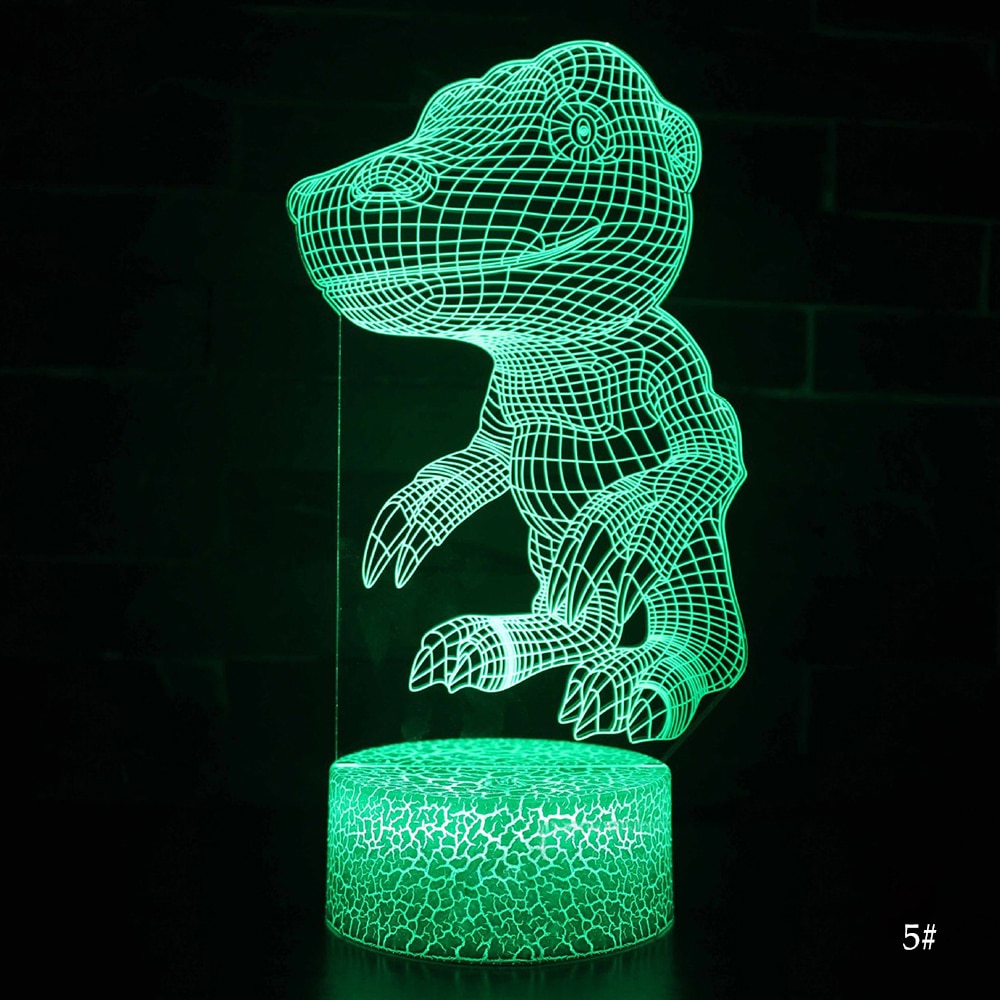 Desktop Bedside 3D LED Night Light Dinosaur series Gift Desktop Decoration Remote & Touch Control  Kids LED Table Desk Lamp  D30