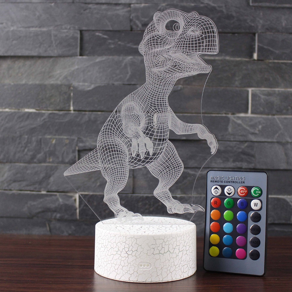 Desktop Bedside 3D LED Night Light Dinosaur series Gift Desktop Decoration Remote & Touch Control  Kids LED Table Desk Lamp  D30