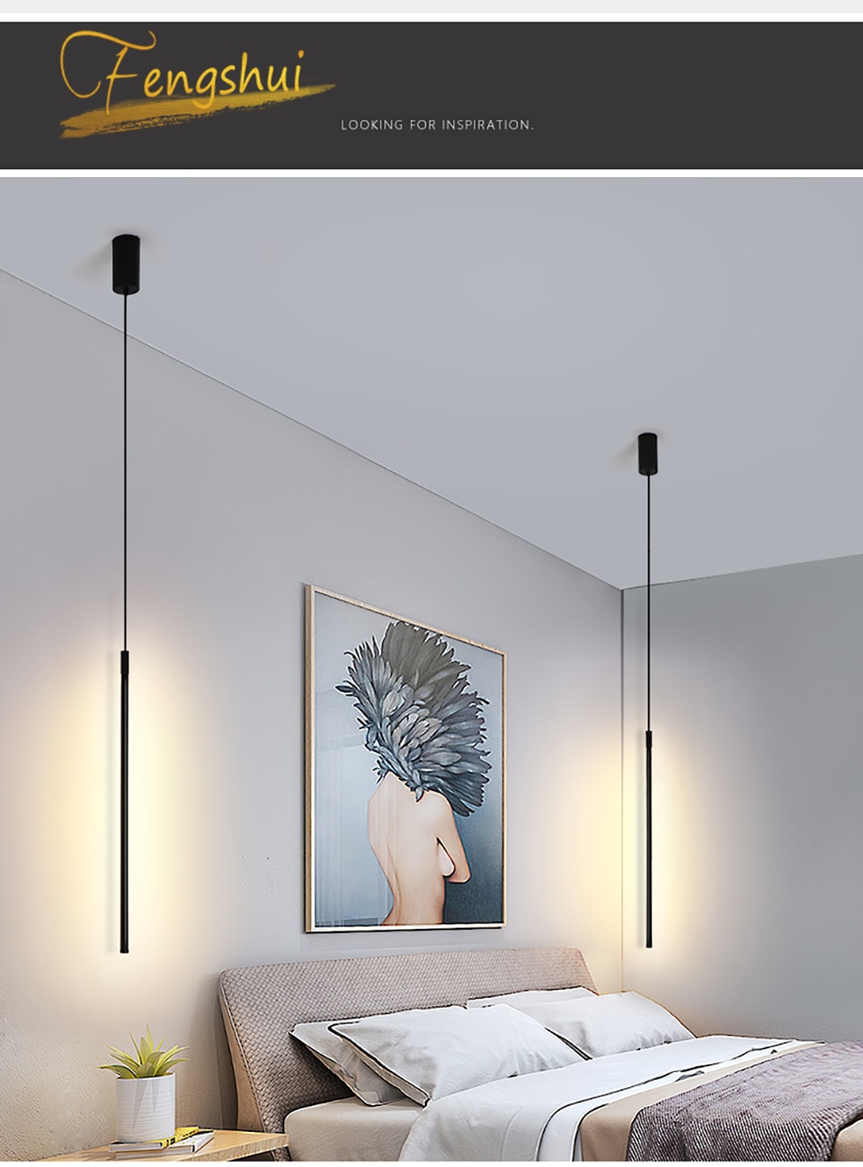 Modern LED Pendant Lights Lighting Suspended Nordic Loft Dimming Pendant Lamp Living Room Bedroom Kitchen Hanging Lamp Fixtures