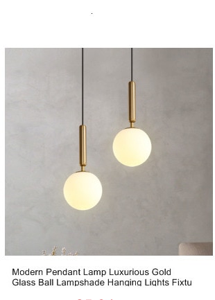 Modern LED Hanging Lamp For Dining Room Brass Pendant Lights Restaurant Fixture Bedroom Study Office Decoration Lustre