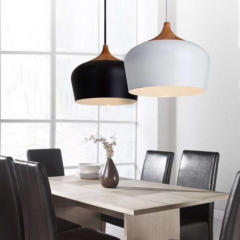 Minimalist Pendant Lights E27 Aluminum Lampshade Decor Hanging Lamp Light Fixtures Dia 30cm