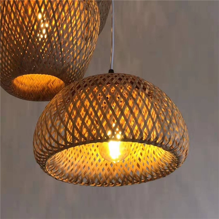 Bamboo Pendant Light Lamparas, Bamboo Lamp Bamboo Hanging Lampshade Pendant Light