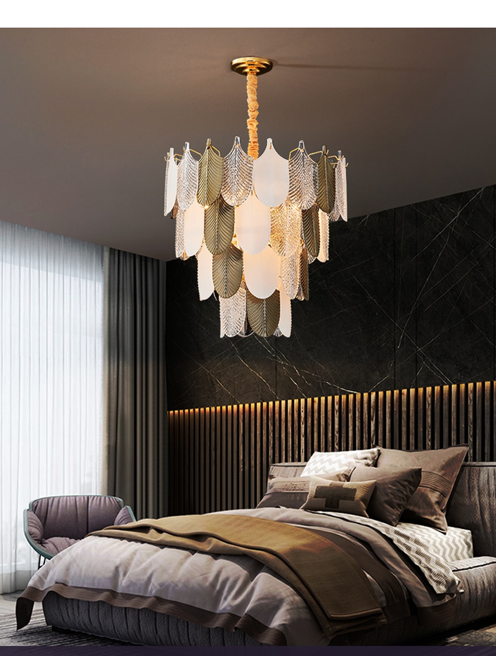 LED Postmodern Stainless Steel Art Deco Designer Chandelier Lighting Lustre Suspension Luminaire Lampen For Dinning Room