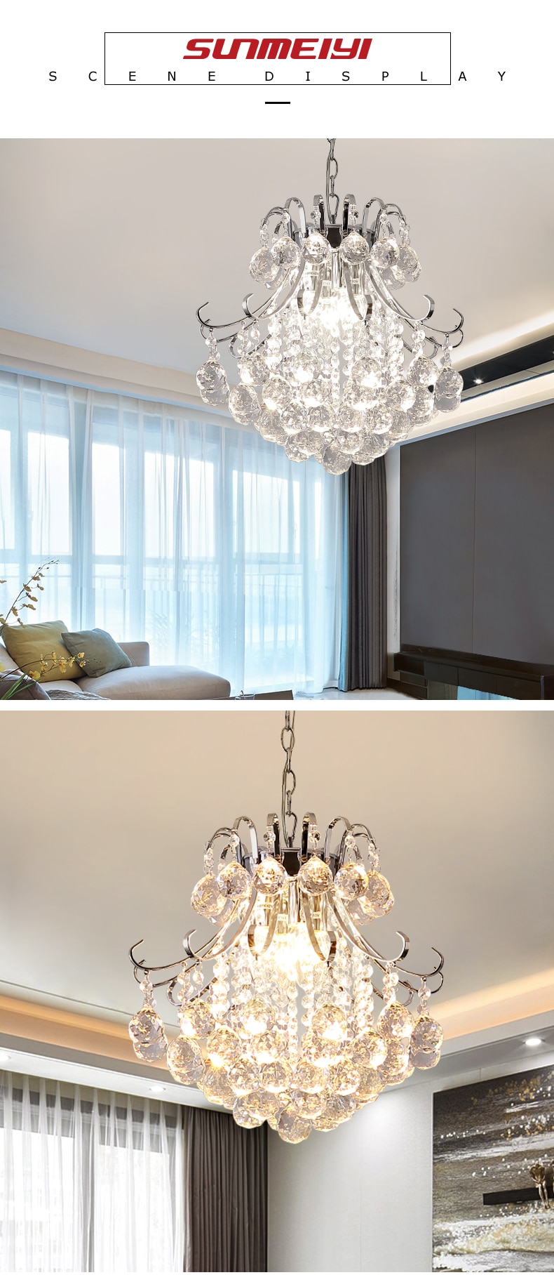 2020 Luxury Crystal Chandelier Living Room Lamp lustres de cristal indoor Lights Crystal Pendants For Chandeliers Free shipping