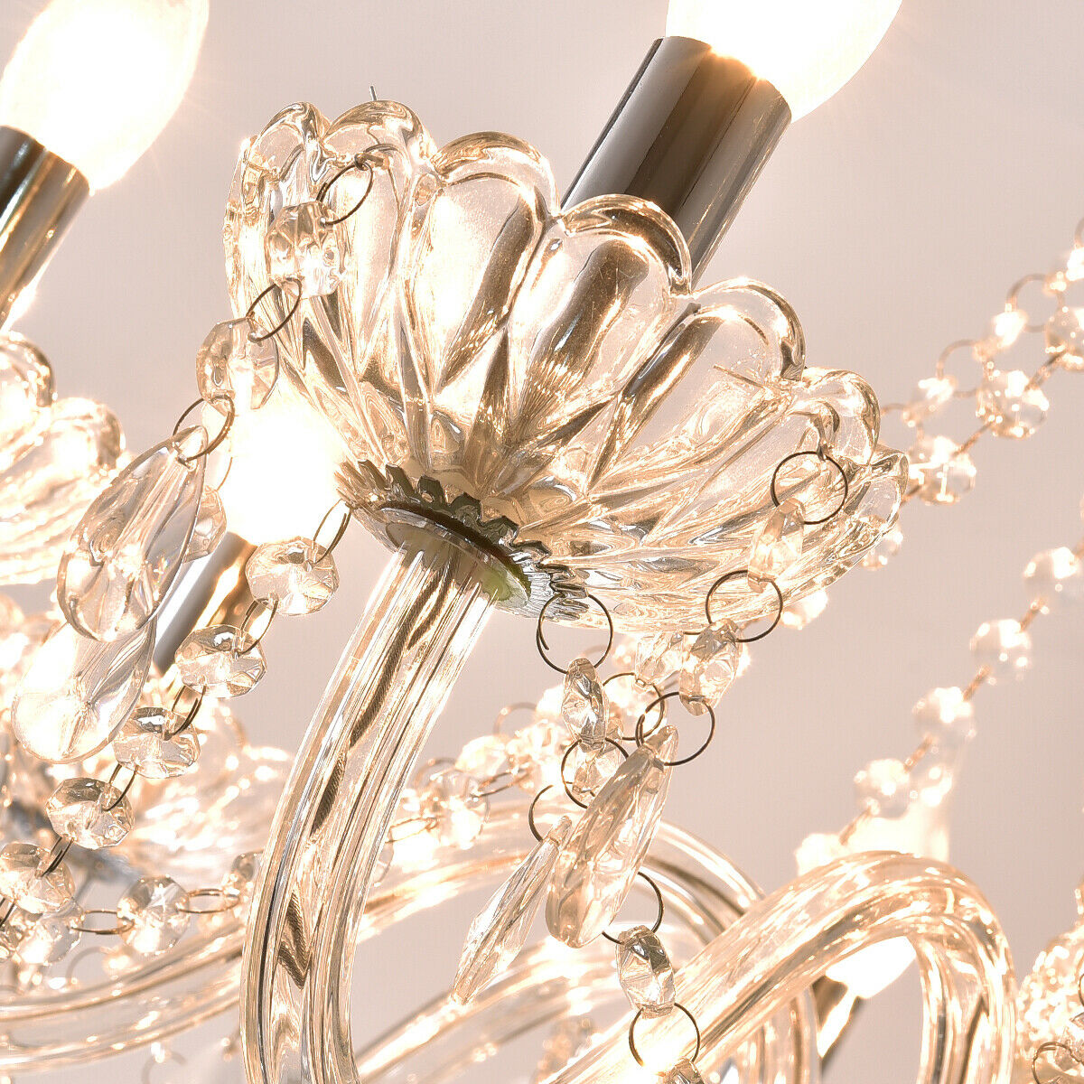 Honhill Modern Crystal Chandelier Living Room Lamp lustres de cristal indoor Lights Crystal Pendants For Chandeliers