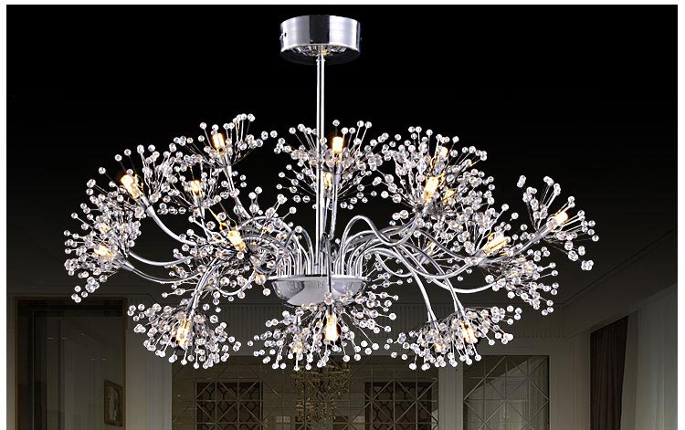 Crystal Lamp Modern Design Led Chandeliers Decor Home Lighting For Living Room Bedroom Foyer Kitchen Lustres Light Fixtures G4