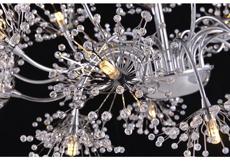 Crystal Lamp Modern Design Led Chandeliers Decor Home Lighting For Living Room Bedroom Foyer Kitchen Lustres Light Fixtures G4