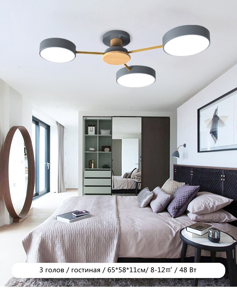 Nordic LED Chandelier Modern Chandelier Round Lamp Macaron Ceiling Chandeliers Lighting Minimalist Light for Livingroom Bedroom