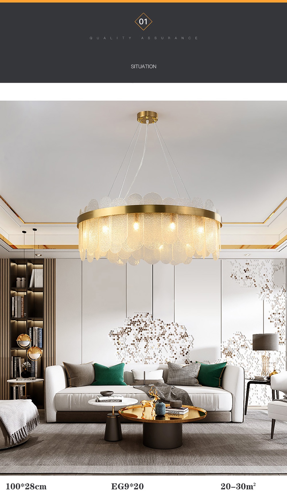 g9 LED Postmodern Round Stainless Steel Golden Designer Chandelier Lighting Lustre Suspension Luminaire Lampen For Dinning Room