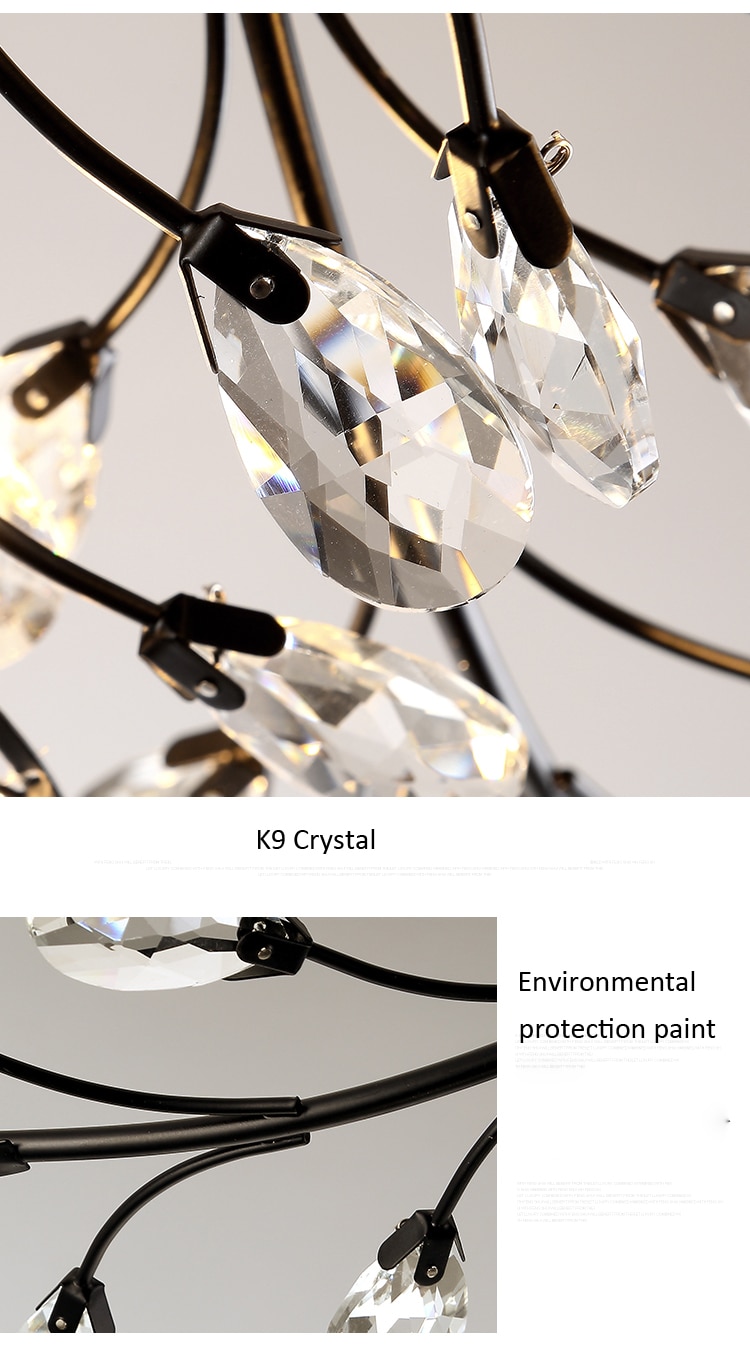Avize Crystal Chandelier Indoor Lighting Ceiling Chandeliers Lusters Cristal For Living Room Bedroom Kitchen Fixture Lights