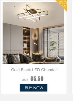 Gold Black LED Chandelier Lighting for Living room Kitchen Avize wave Lustre Avize LED Hanging cord Modern Pendant Chandelier