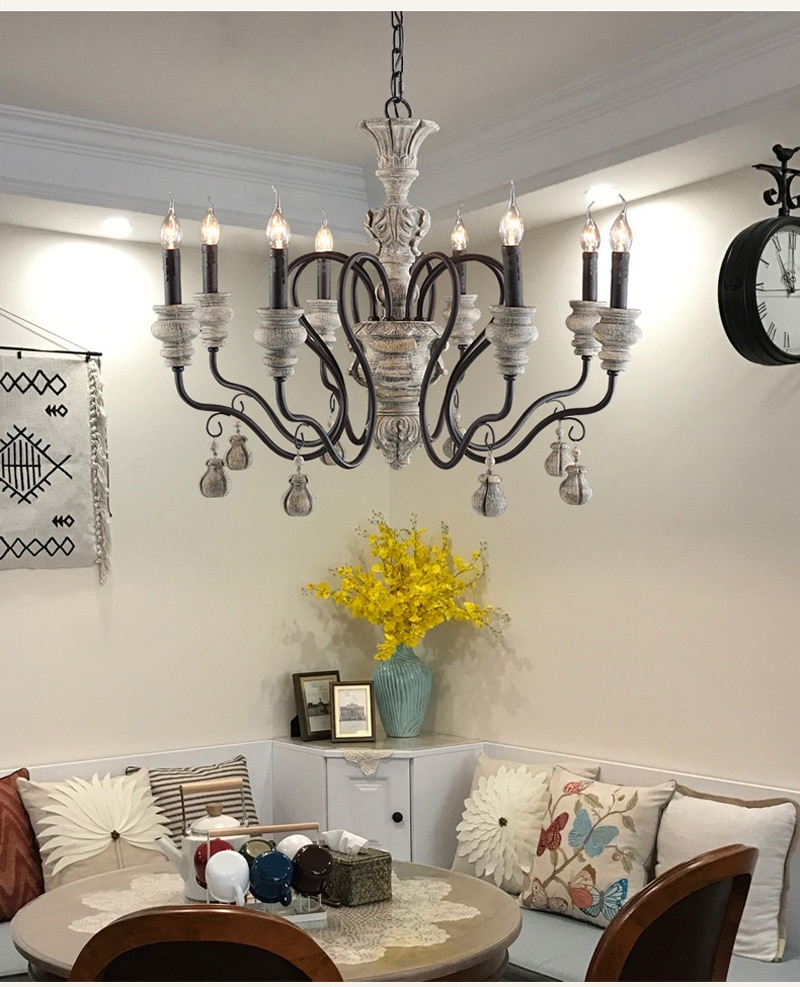 vintage resin chandelier for living room bedroom home decor chandeliers lighting led avize lustre para sala candelabros lustres
